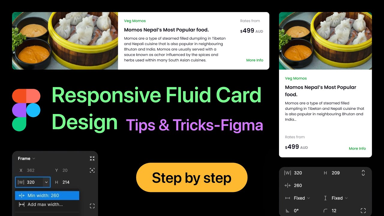 Responsive Card Component UI Design in Figma Tricks & tips (part 2)