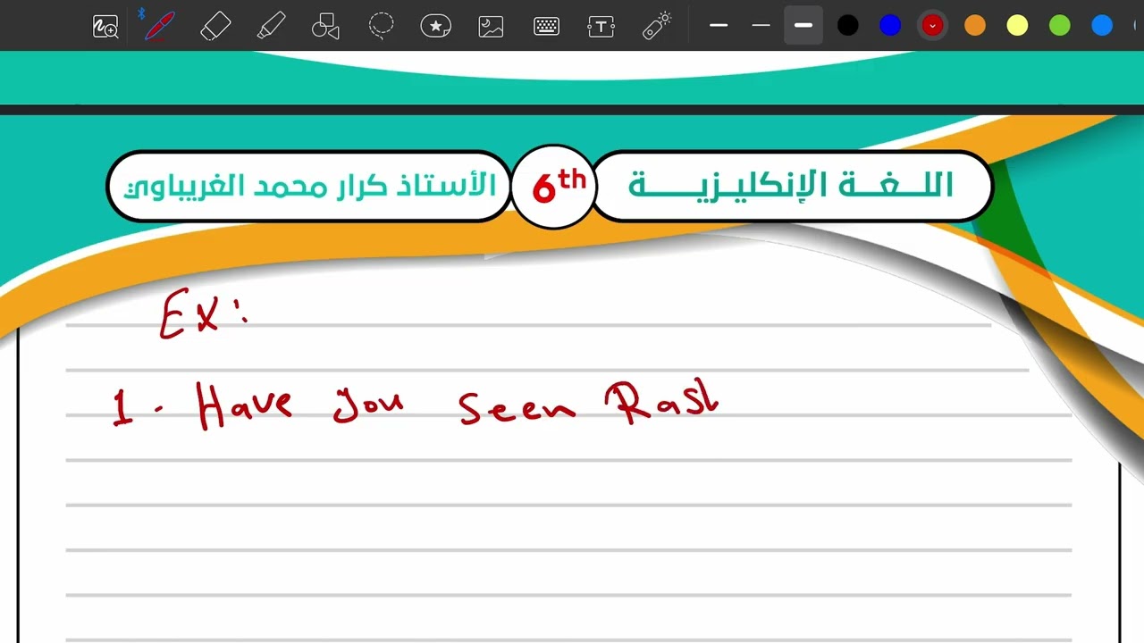الوحدة الثالثة- السؤال الغير مباشر Reported question ( السلسلة الثانية من الكلام الغير مباشر ) 