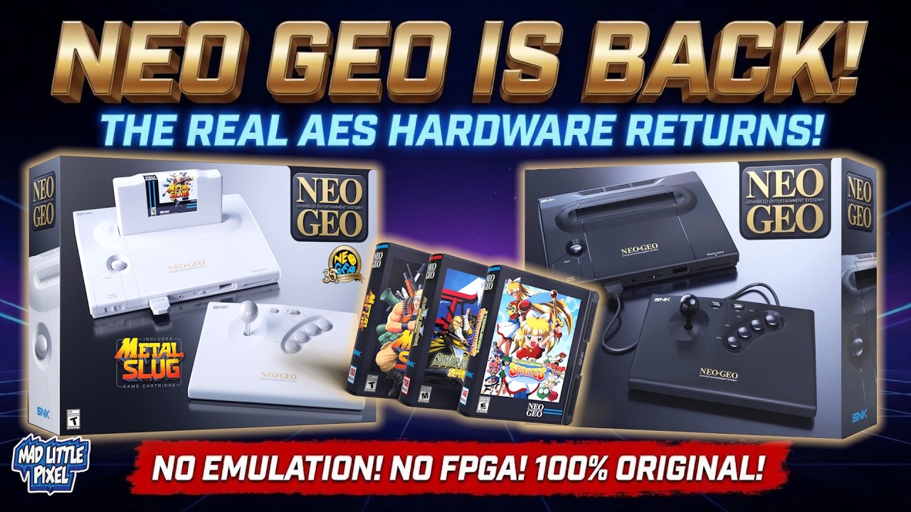 NEO GEO AES возвращается! Возвращается настоящее оригинальное оборудование &ndash; БЕЗ эмуляции, БЕЗ FP...