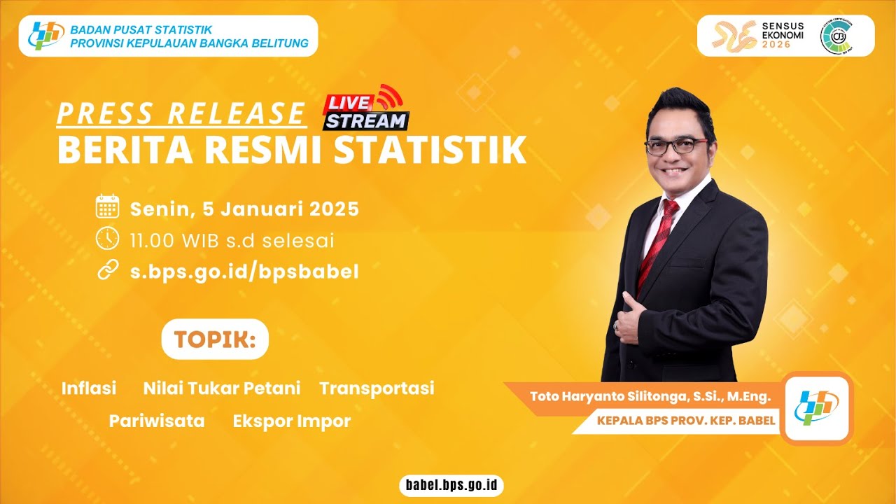 Berita Resmi Statistik (BRS) BPS Provinsi Kepulauan Bangka Belitung