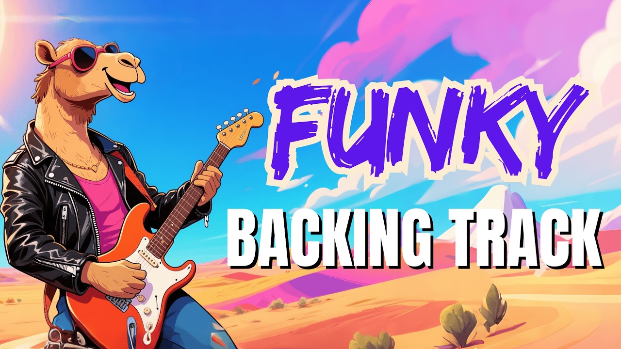 Funky Rhythmic Groove Backing Track (D Pentatonic Minor)