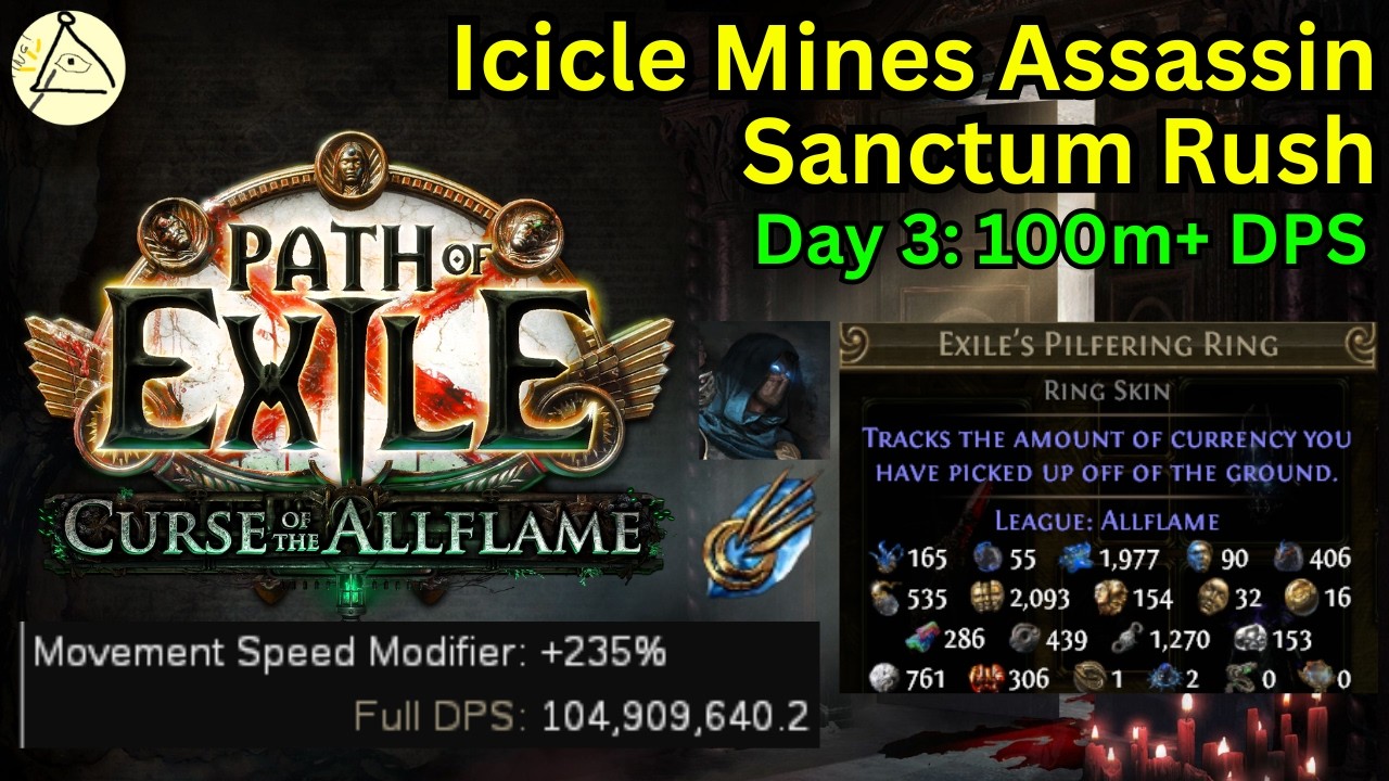 [POE1 3.29] SANCTUMBROS МЫ ПОБЕДИЛИ | Обновление 3-го дня для убийцы в Ледяных шахтах: 100 млн DPS