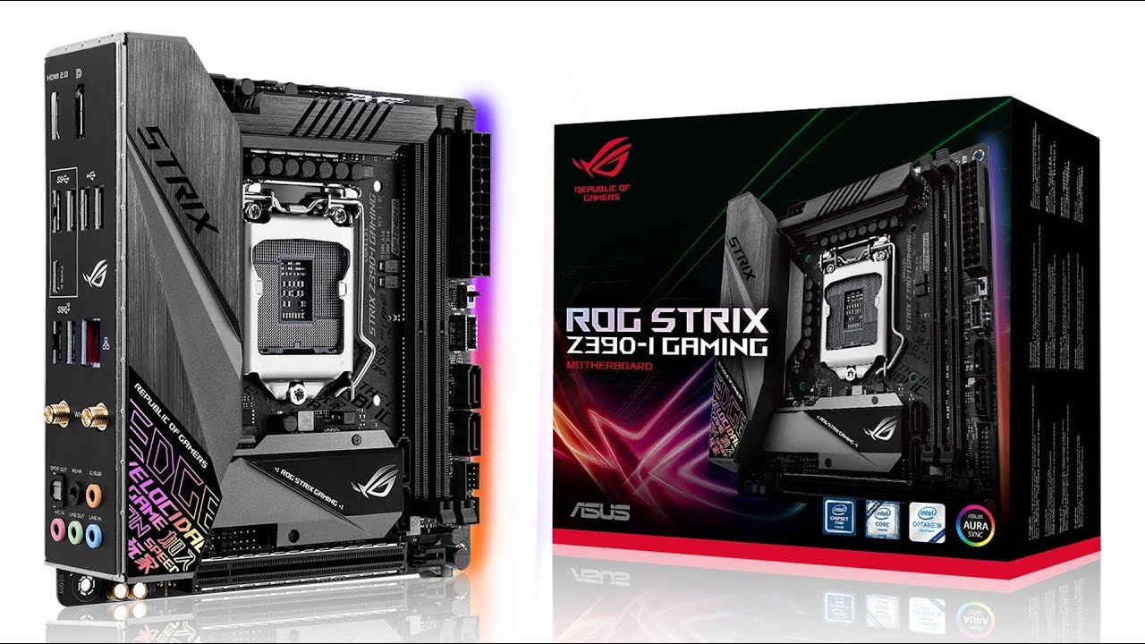 Asus ROG STRIX Z390-I mini-ITX Gaming Motherboard Unboxing and review