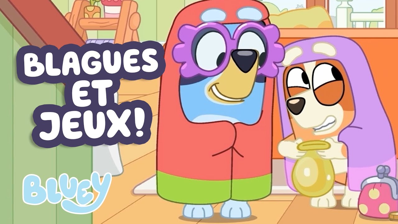 Les Meilleures Blagues et Jeux Bluey 🤪 💨 | Farces d'Halloween ! 🎃 | Bluey Français Chaîne Officielle