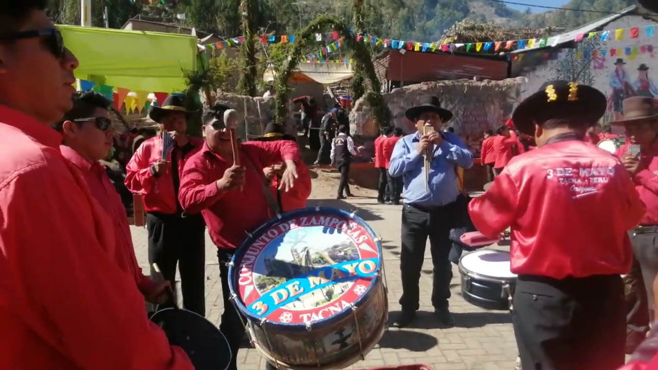 CONJUNTO DE ZAMPOÑAS 3 DE MAYO TACNA. SAN PEDRO SAN PABLO, TARUCACHI, 29 DE JUNIO 2023