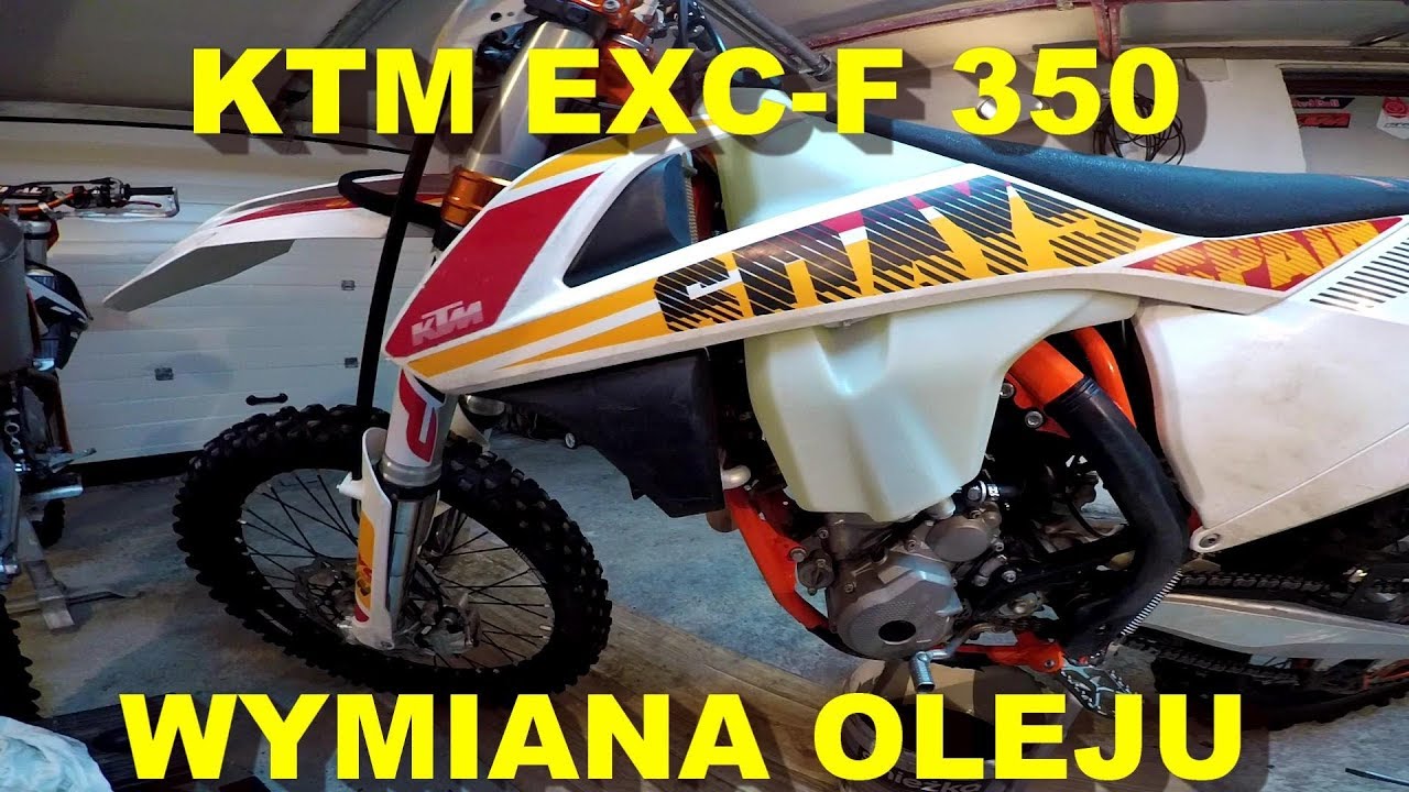 Wymiana oleju KTM 350 EXC-F Wymiana filtrów