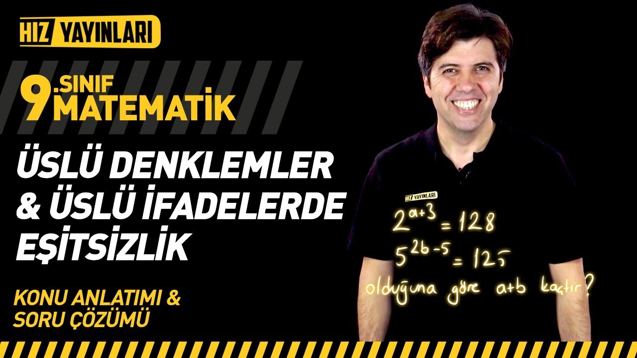 Üslü Denklemler ve Eşitsizlikler Soru Çözümü, Konu Anlatımı | 9. Sınıf Matematik Üslü İfadeler #19