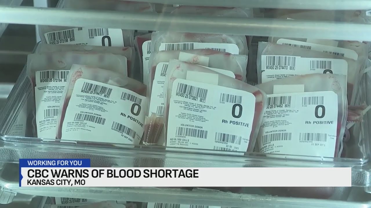 Kansas City facing large blood shortage, CBC asking for 'crucial' donations