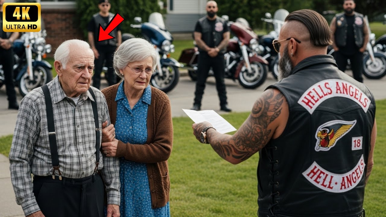 Sie versuchten, ein &auml;lteres Ehepaar zu vertreiben &ndash; bis 20 Hells Angels auf ihrem Rasen parkten.