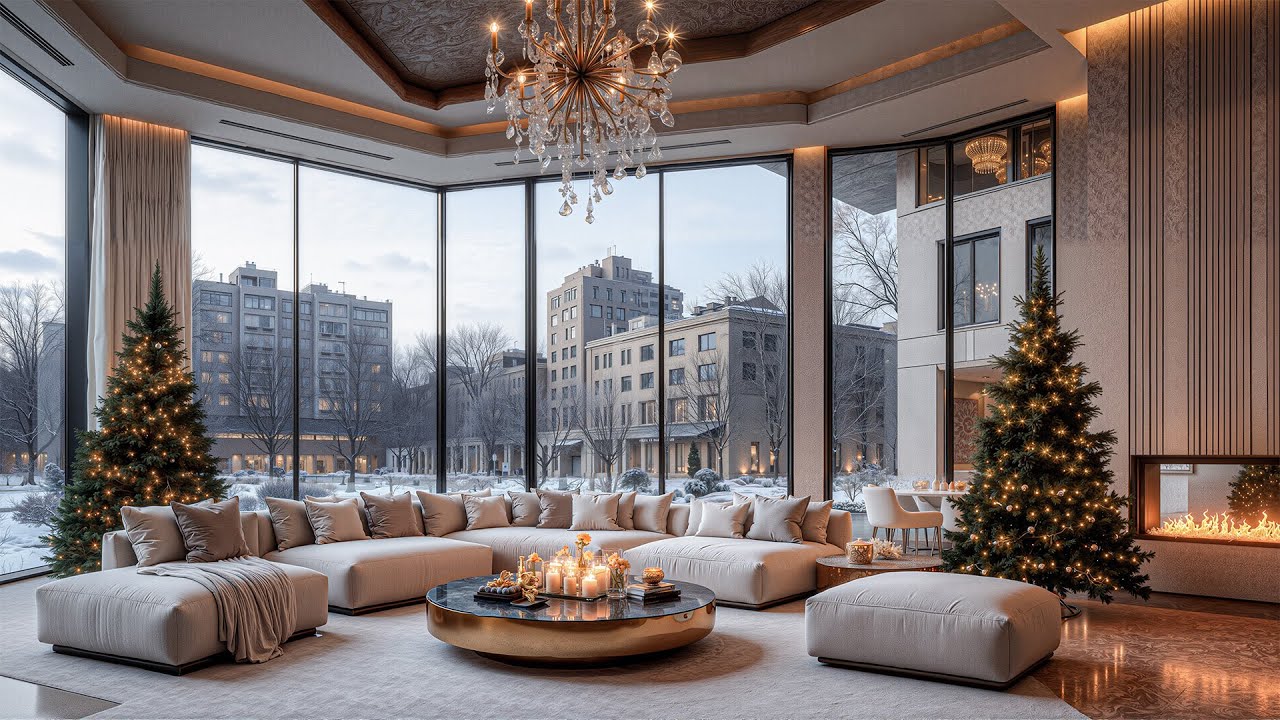 Soothing Jazz And Cozy Winter Living Room Atmosphere - Cozy Jazz And Crackling Fireplace Sounds