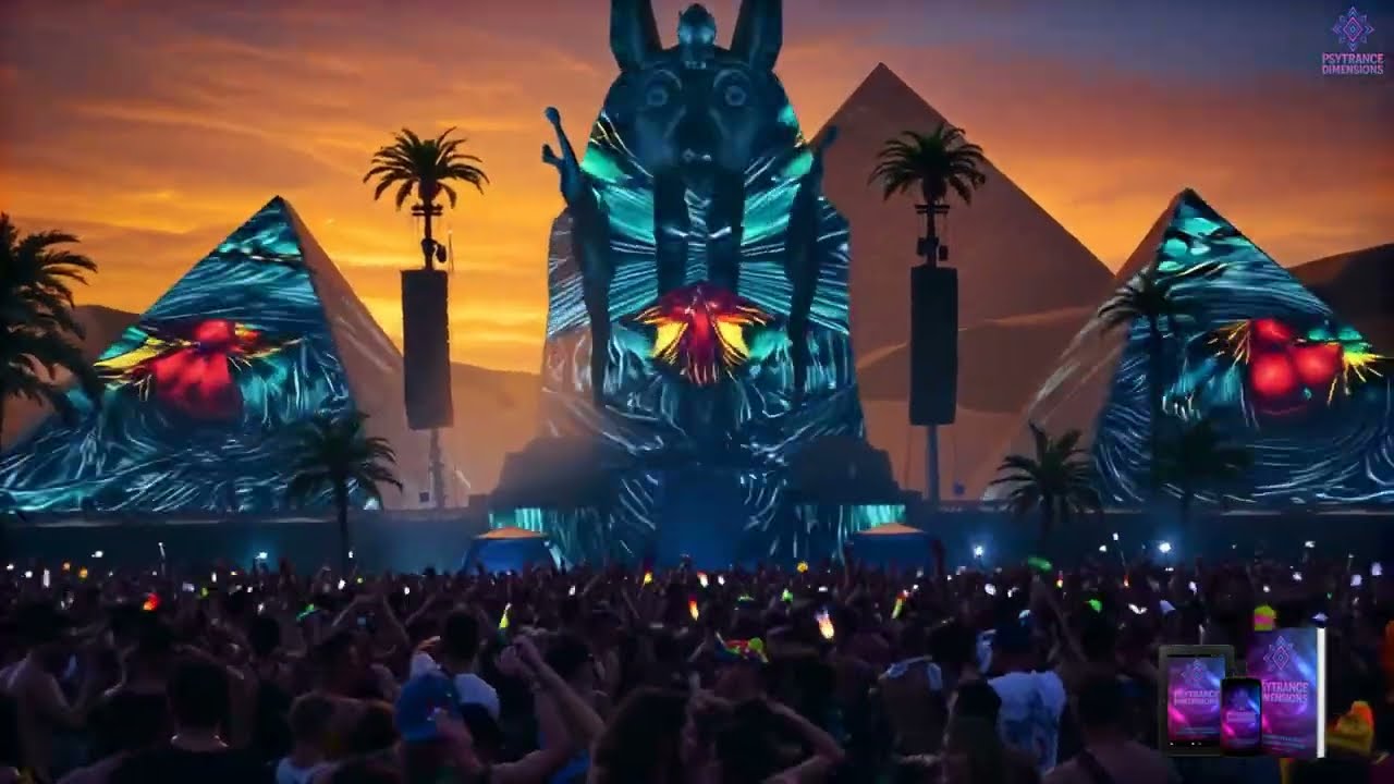 ANUBIS TRANCE FESTIVAL 2025 🔥Full On Psytrance Set + Epic Egyptian Visual Journey 🌌Festival PSY
