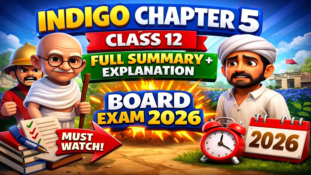 Chapter -5 Indigo Class 12 Summary in Hindi || Full Chapter Explanation || Animated video