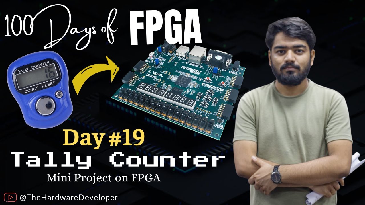 Проект счетчика на FPGA с кнопочным управлением | 100 дней FPGA