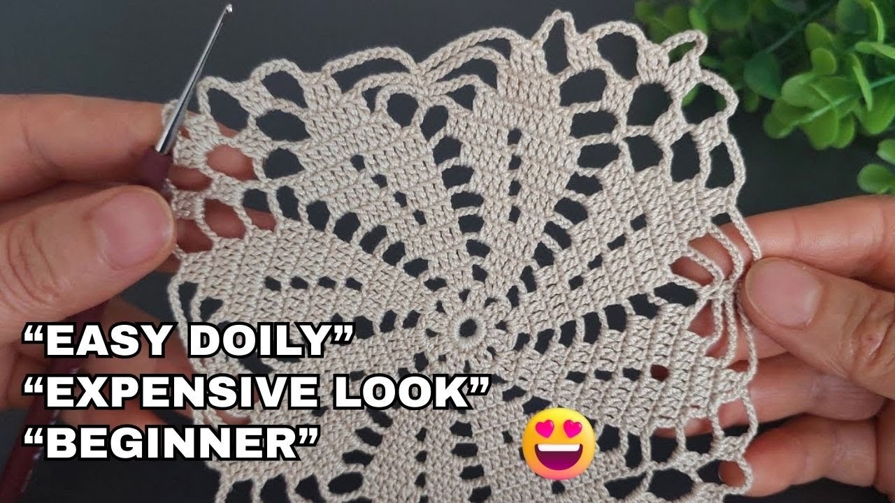 Crochet Doily Pattern That Looks High-End (Beginner-Friendly & Relaxing)