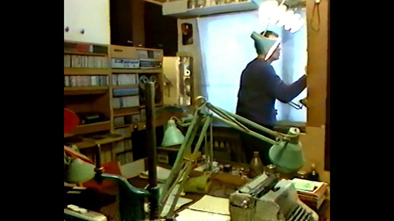 In Beksiński's atelier, 1989