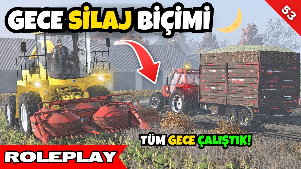 Gece Silaj Bi&ccedil;imi! | Fiat 110-90 ve Same Silver T&uuml;m Gece &Ccedil;alıştı! | FS25 Roleplay