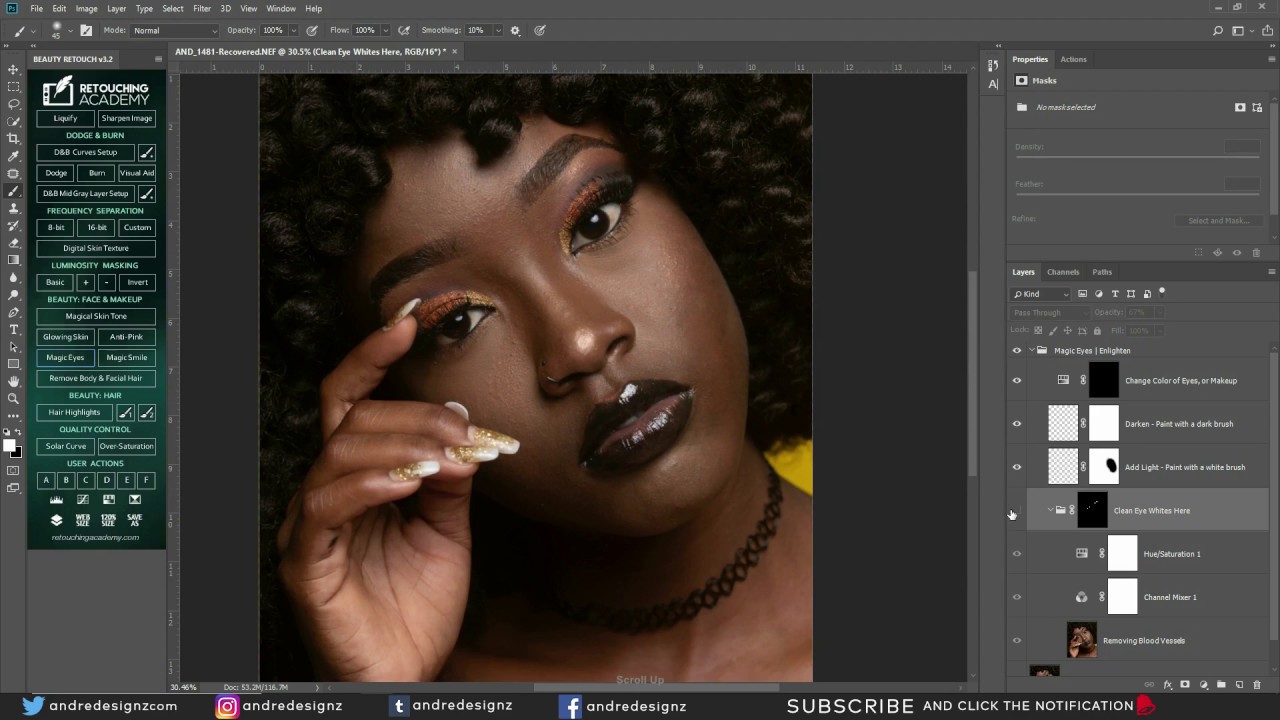 RETOUCH ACADEMY Panel in Photoshop