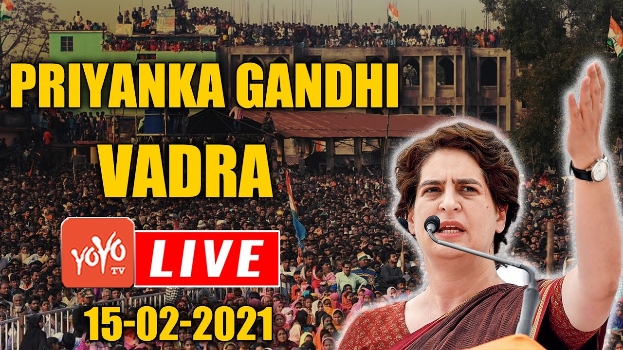 Priyanka Gandhi Public Meeting Live | Kisan Panchayat in Bijnor, UP | 15-02-2021 | YOYO TV Channel