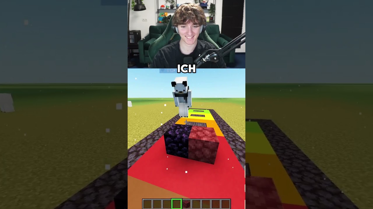 2 Dumme 1 Gedanke, aber wir werden SCHNELLER! 🤯💜 #minecraft #platinumdot #shorts