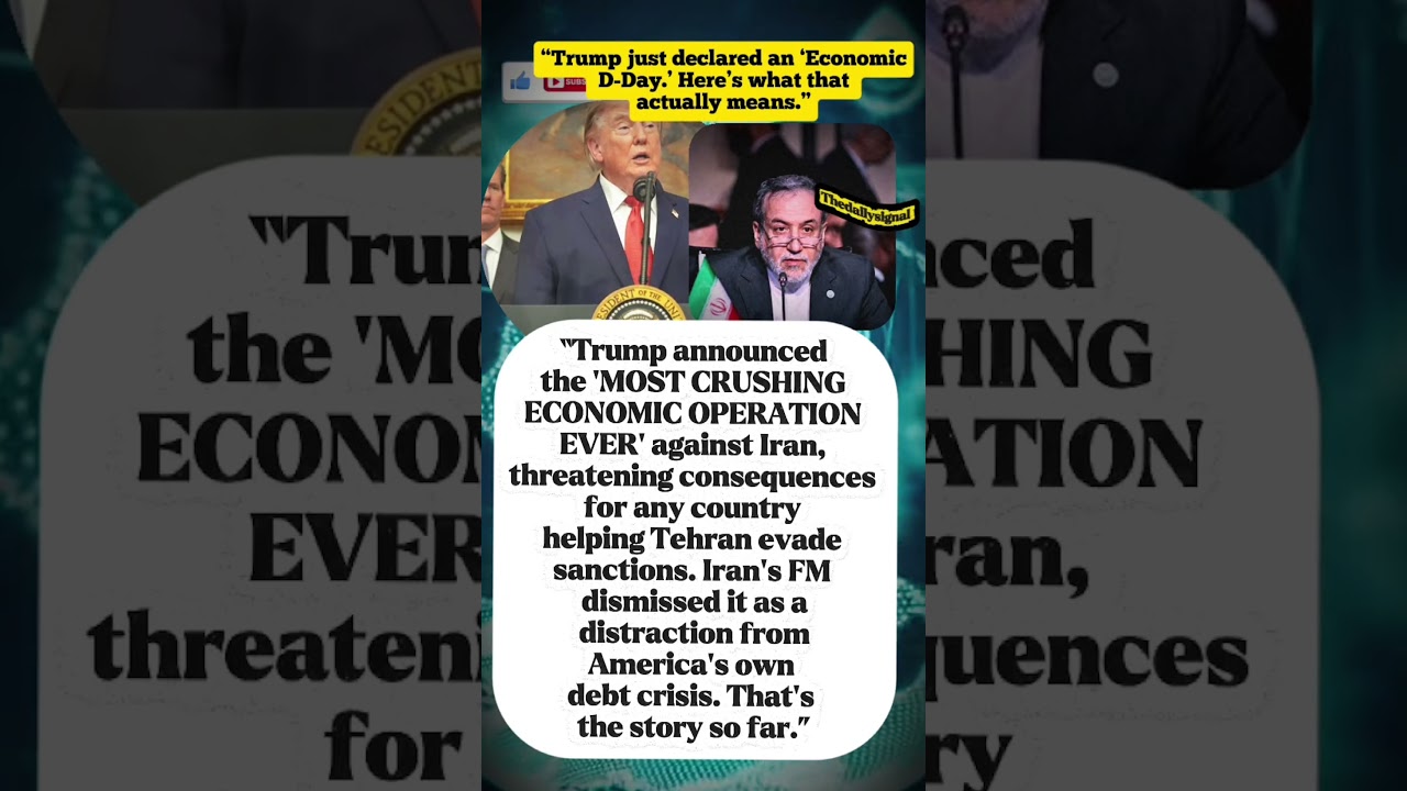 &ldquo;Trump&rsquo;s &lsquo;Economic D-Day&rsquo; on Iran&rdquo; #breakingnews #geopolitics #news #trump