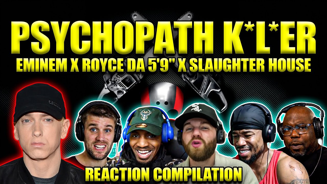 FIRST TIME REACTIONS to Eminem – Psychopath K**ler 😈 | Minds Were SHATTERED | Reaction Compilation