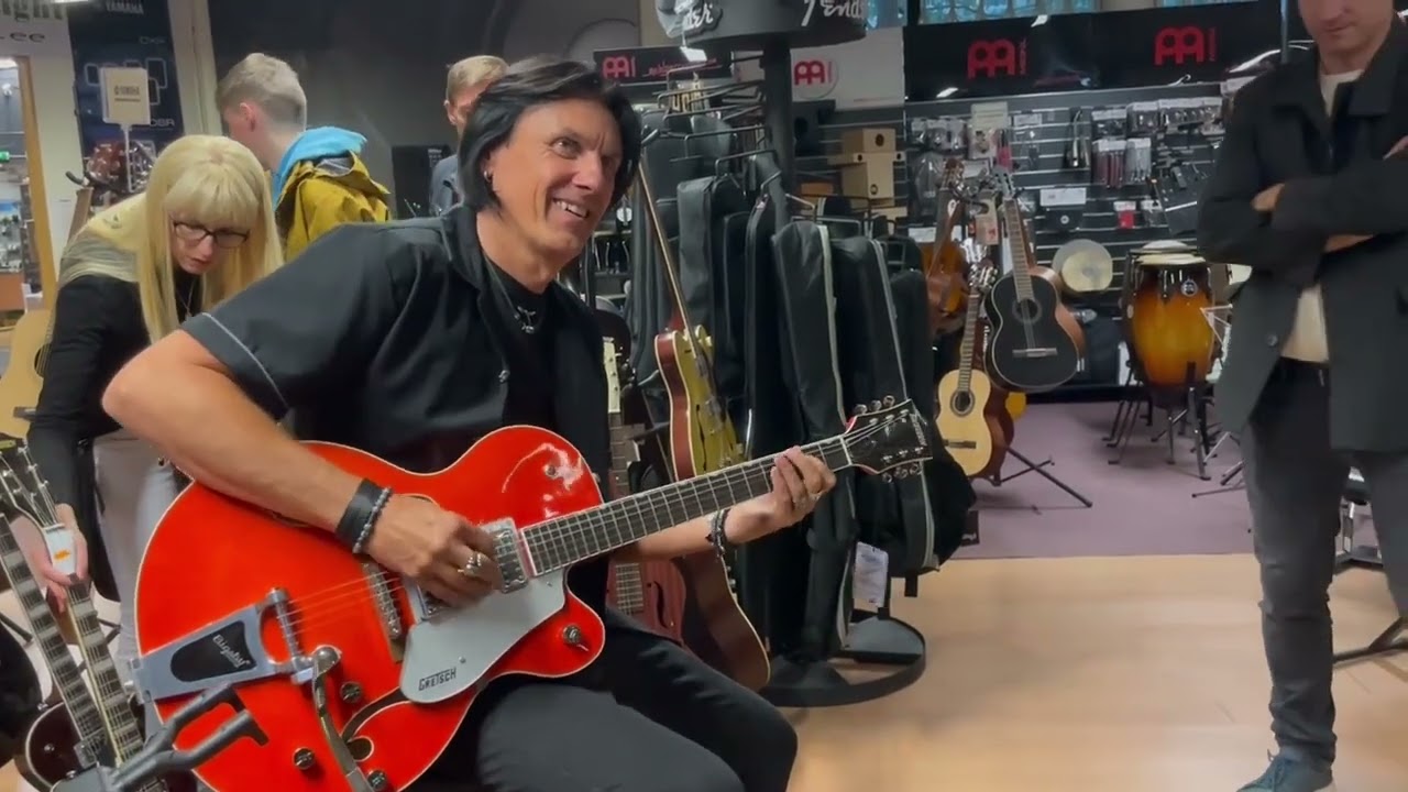 HENDRIK SAL-SALLER GRETSCH MEET & GREET.  Muusikariistade kauplus Stanford Music, 17.10.2024.
