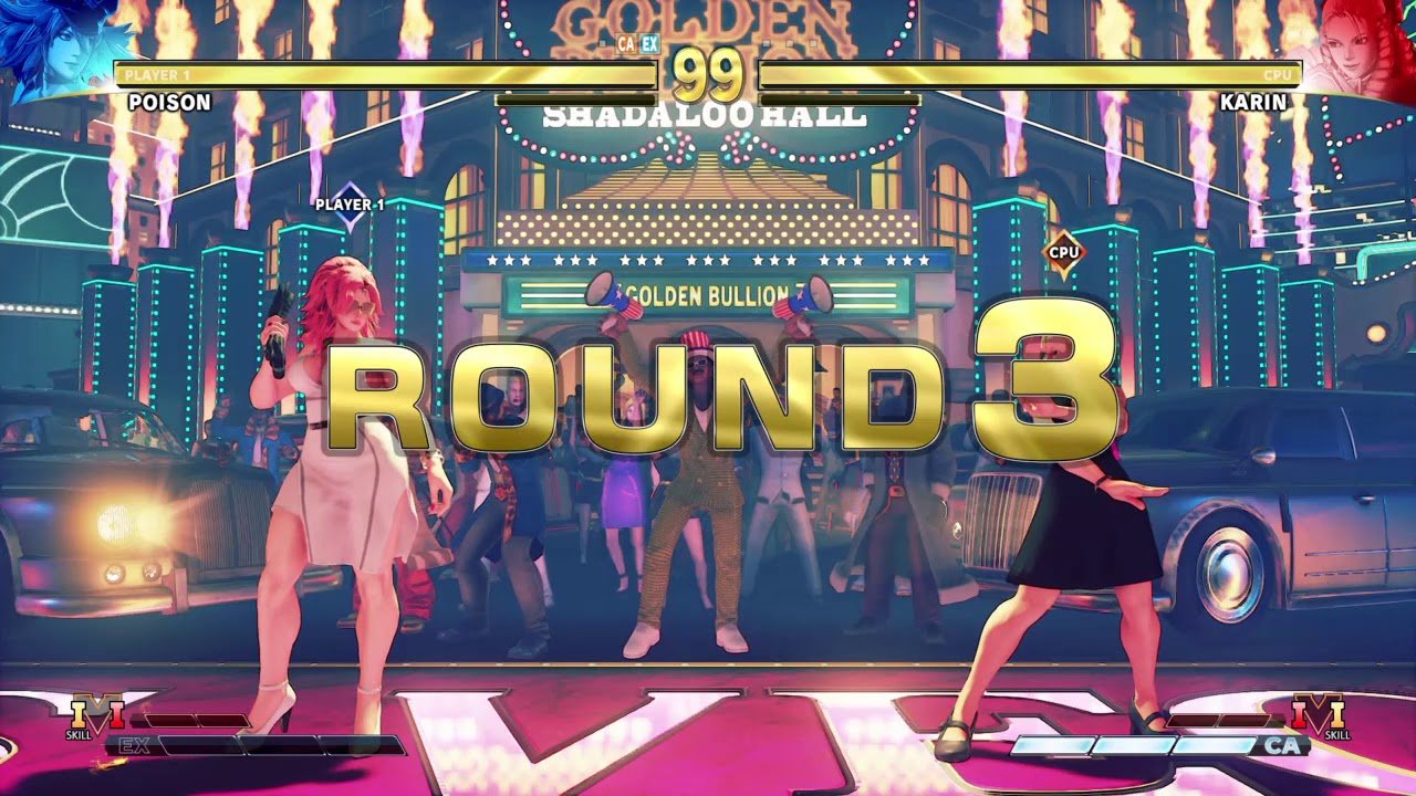 STREET FIGHTER V Poison vs Karin
