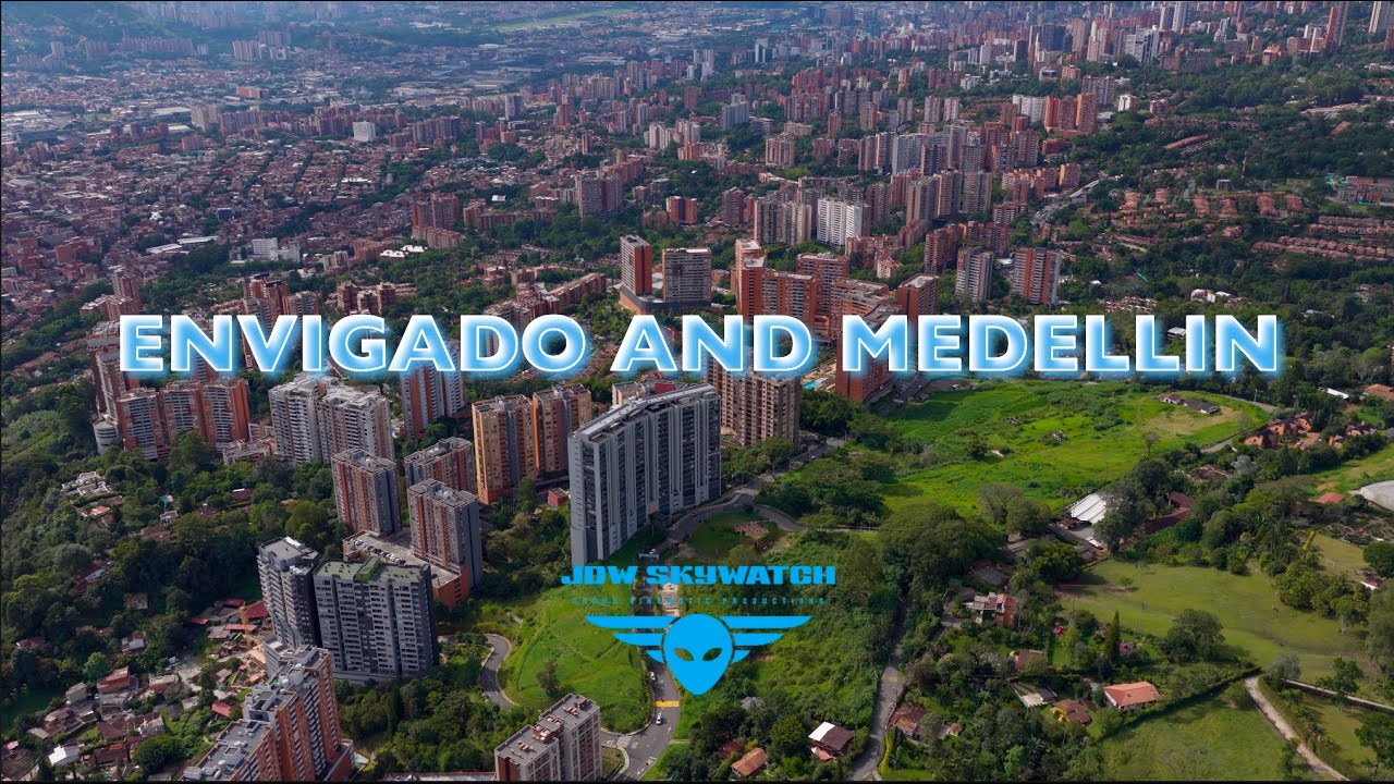 Envigado and Medellin City Views - DJI Mavic 4 Pro
