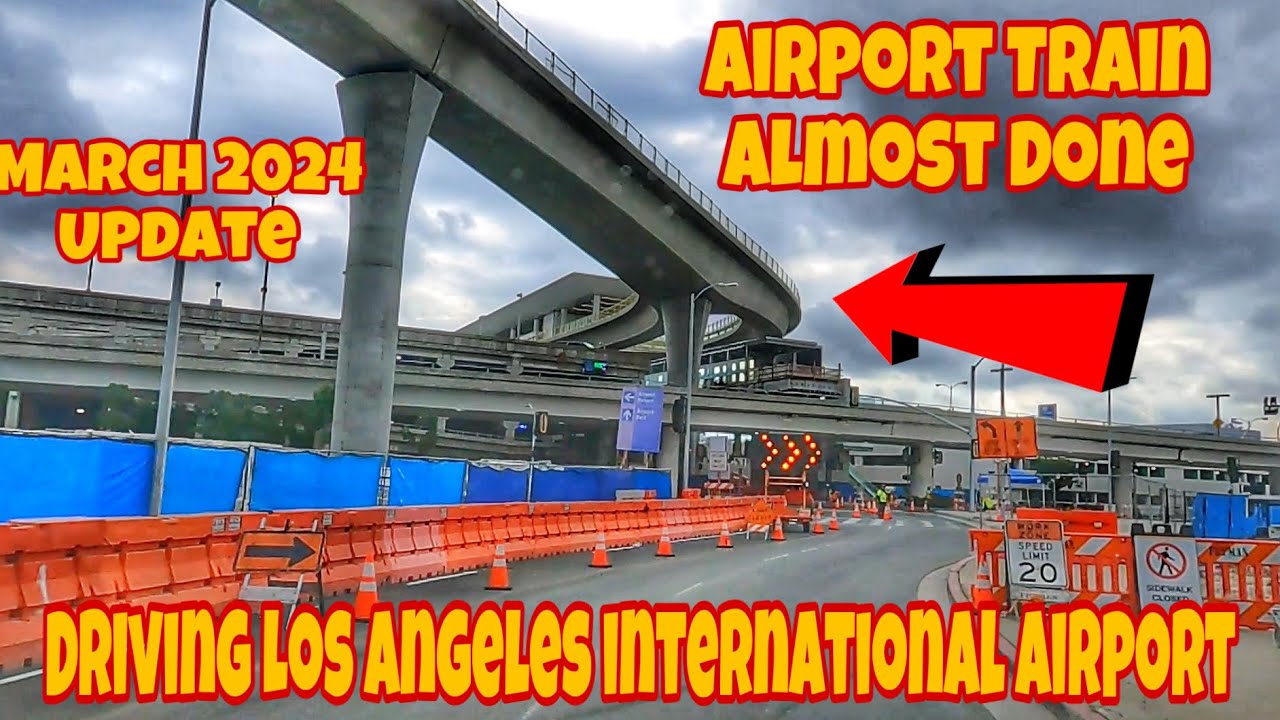 Driving Los Angeles 🇺🇸 International Airport LAX Arrival Level Construction Update California USA