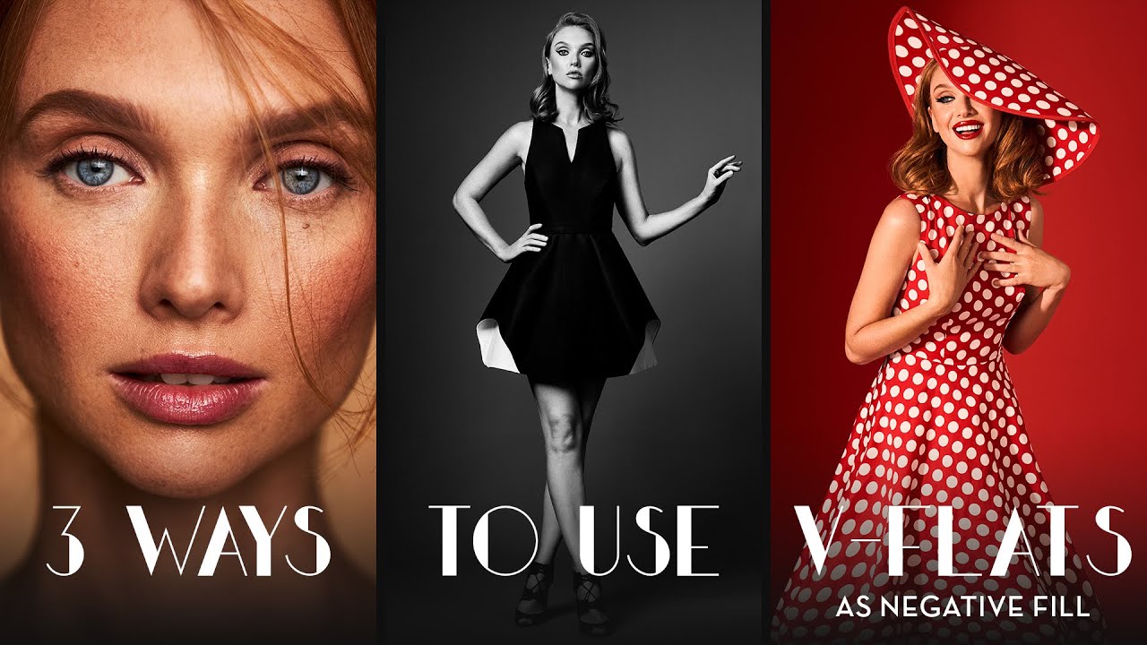 Using V-Flats as Negative Fill in Fashion & Beauty Photography