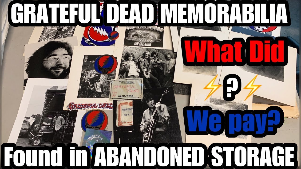 Grateful Dead memorabilia STORAGE AUCTION FINDS i bought an abandoned storage unit and found this