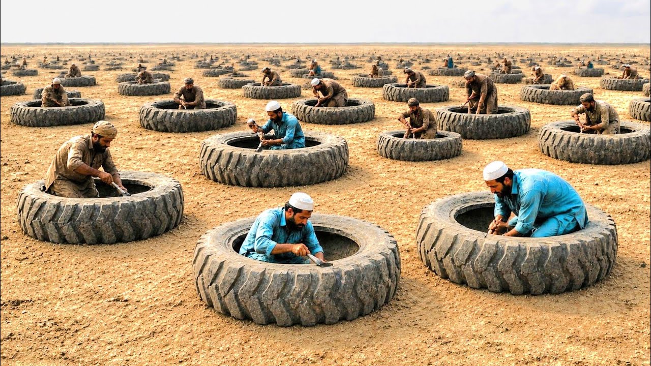 Old Tires Are Worth Gold! Top 6 INSANE Waste Tire Recycling & Manufacturing Factory Processes | 