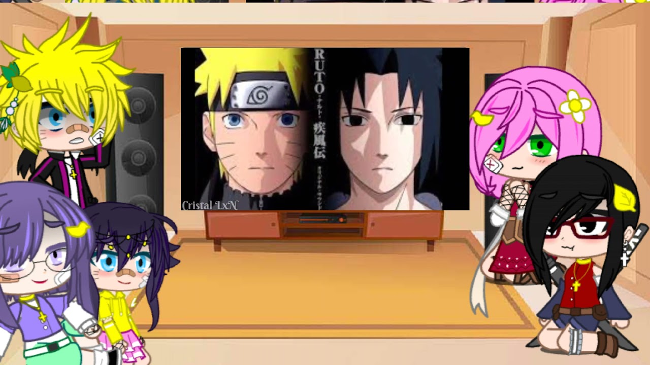 Hinata,Sakura,Boruto,Himawari y sarada reaccionan a 