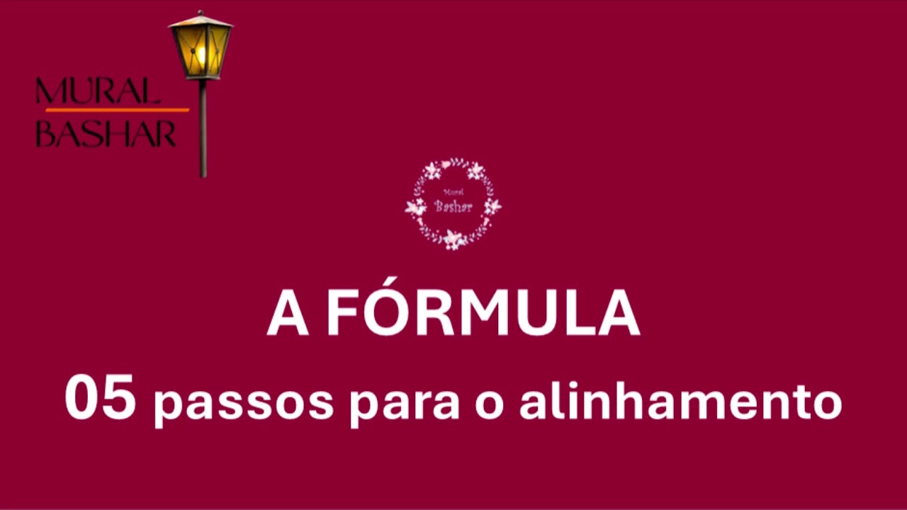 A FÓRMULA | BASHAR - Palavras introdutórias e slides com esquemas (resumos) #bashar