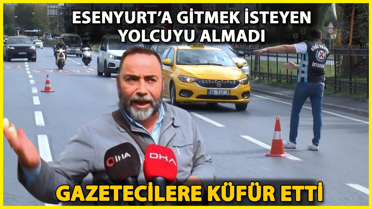 Fatih'te Yolcu Seçen Taksiciye Ceza