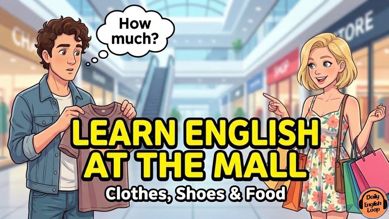 Real Life English Practice | Learn English at the Mall | English for beginners