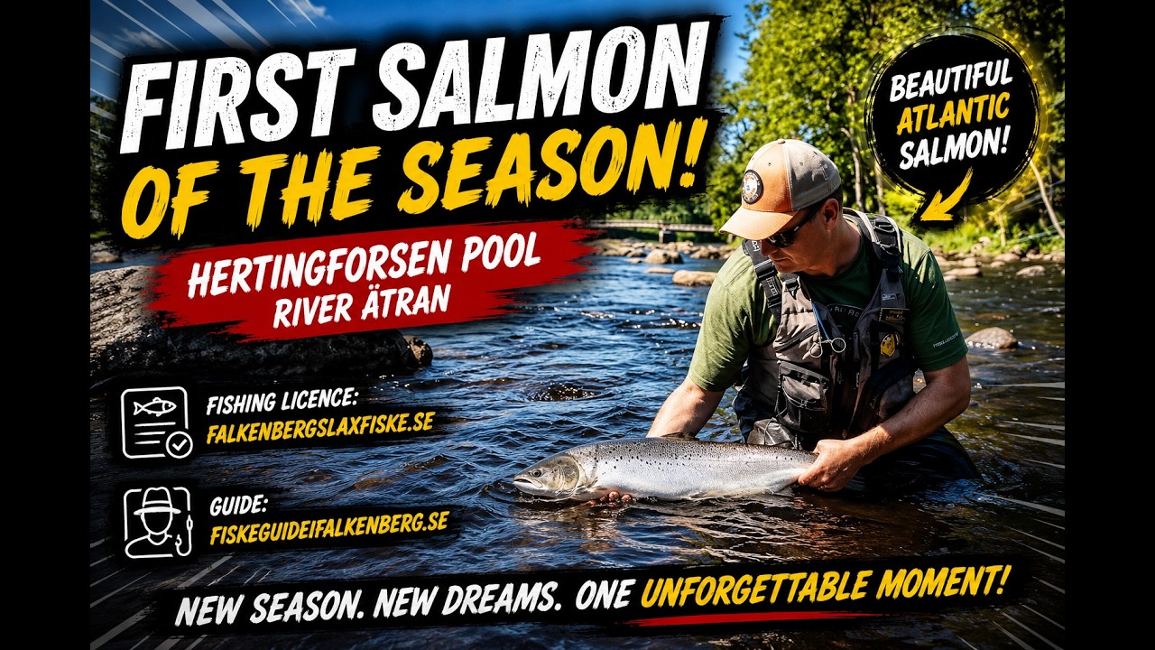 Atlantic salmon in river &Auml;tran, Sweden