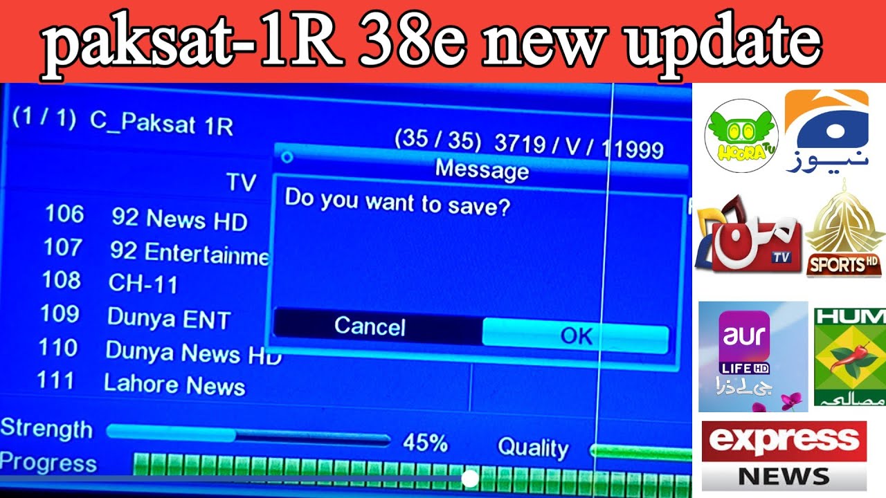 Paksat new update | paksat new channels list 2025 | dish ki tuning karne ka tarika | #dishantenna 