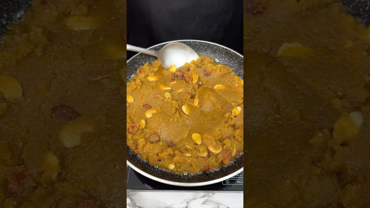 Navratri Special Suji Ka Halwa ASMR Cooking #shorts #asmr #recipe #crunchytreats #navratri
