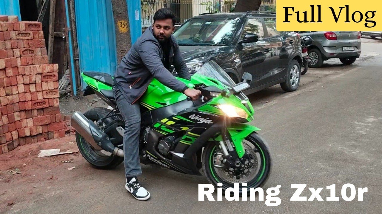 Riding Zx10r 1st time 