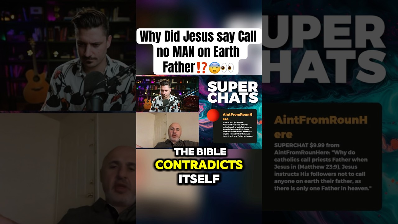 Jesus said Call NO MAN on Earth FATHER⁉️🤨😨 #Jesus #christian #bible