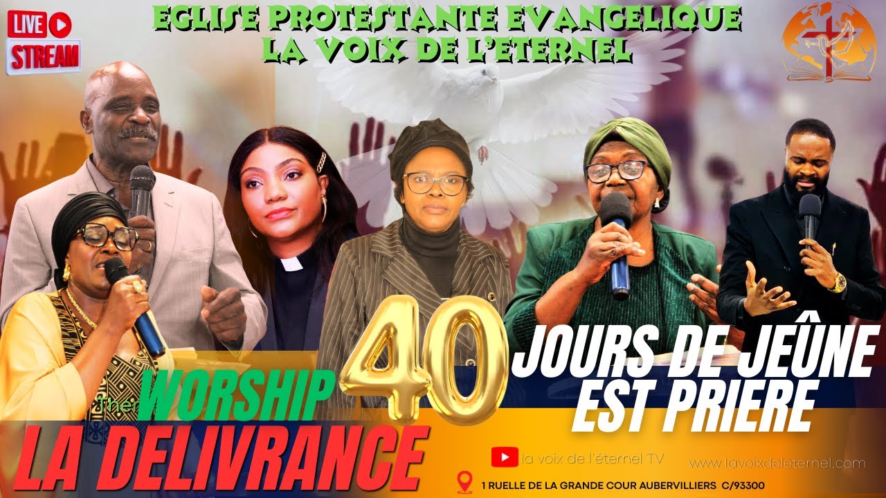 CULTE DOMINICAL THEME: LA DELIVRANCE 40 JR DE JEUNES EST PRIERE