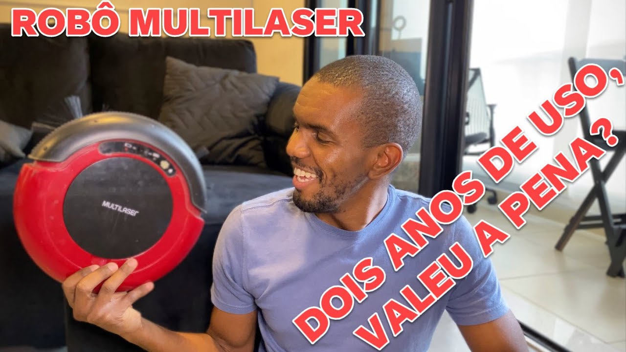 Robô aspirador Multilaser HO041 após dois anos de uso