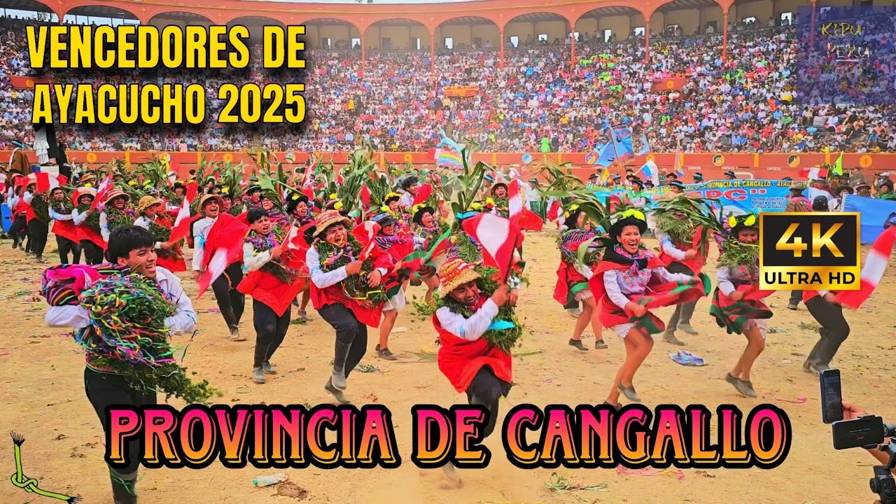 CANGALLO // Carnaval Vencedores de Ayacucho 2025 FEDIPA - Plaza de Acho