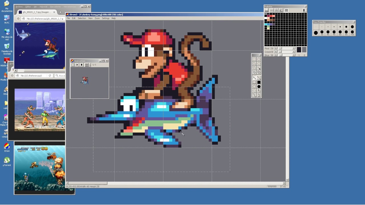 PIXEL ART TIME LAPSE #8 - Donkey Kong Country