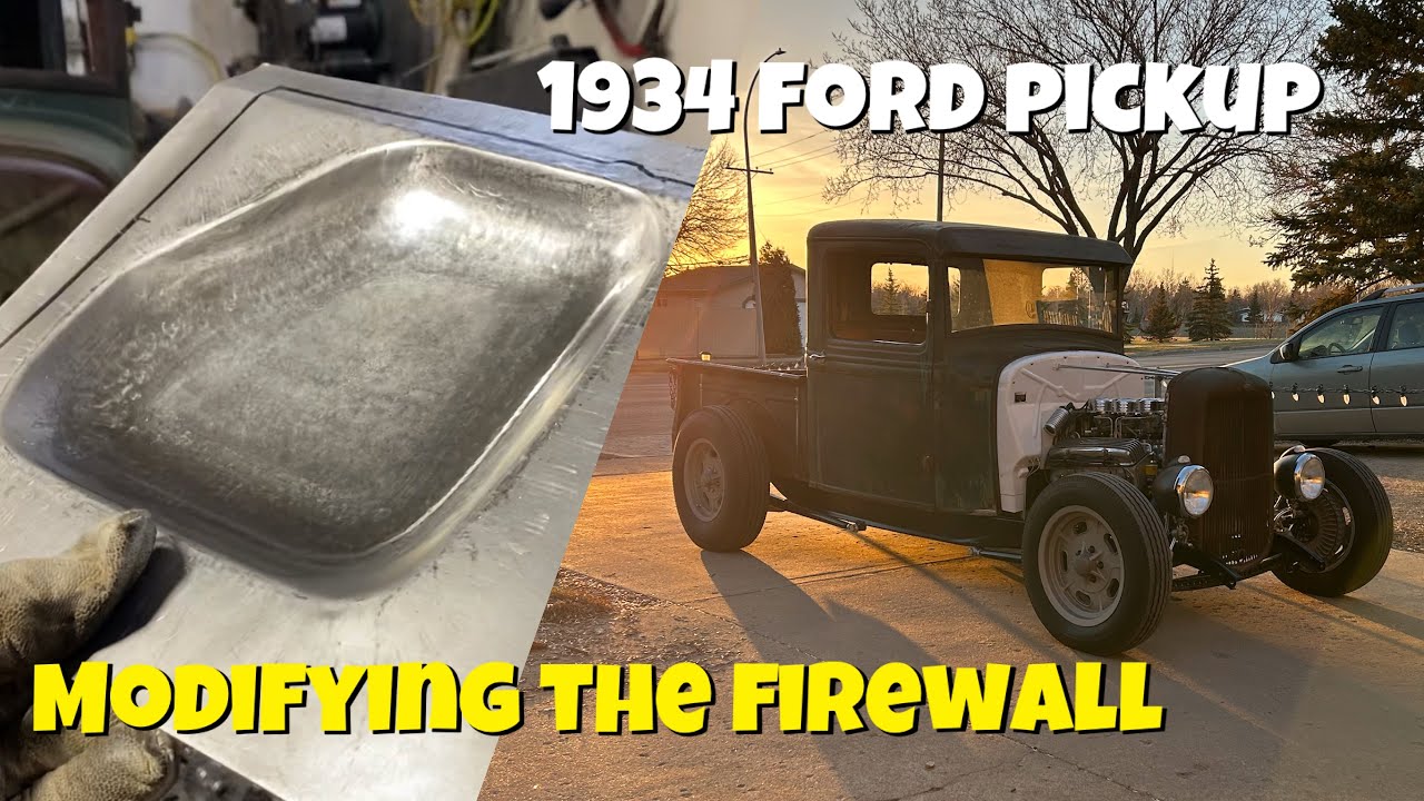 Recessing a 1934 Ford hot rod firewall for engine clearance