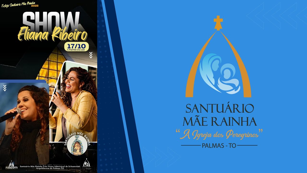 Santu&aacute;rio M&atilde;e Rainha - Show da Cantora Eliana Ribeiro 17 10 2025
