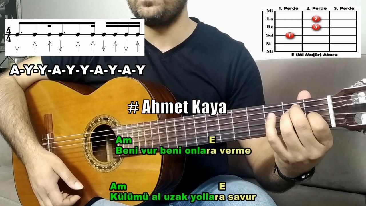 Ahmet Kaya | Beni Vur | Gitar Dersi