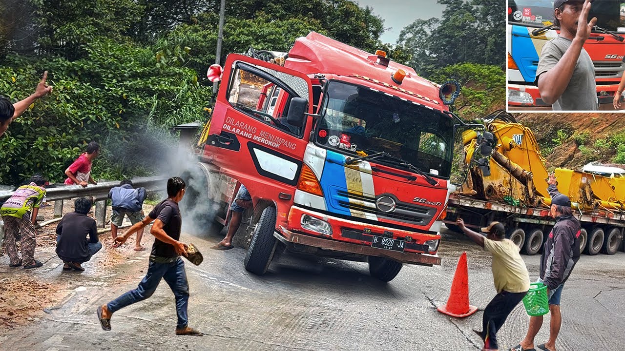 ASLI BIKIN SOPIR CEMAS !!! DRAMA TERSULIT, Detik-Detik Truk Berguncang Keras di Sitinjau Lauik