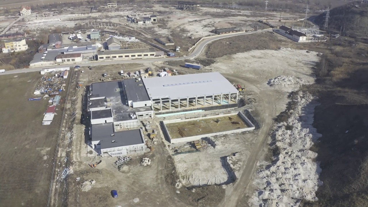 Băile Sărate de la Ocna Mureș, județul Alba, stadiul lucrărilor în luna februarie 2020
